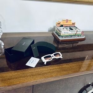 Prada White Sunglasses New With Box Unisex